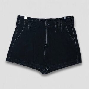 American Eagle High Waist Denim Shorts Black Women's Size 12
